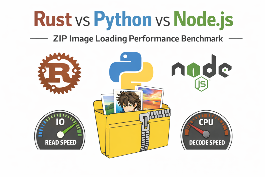 Rust vs Python vs Node.js ― ZIP内画像読み込み速度を比較してみた